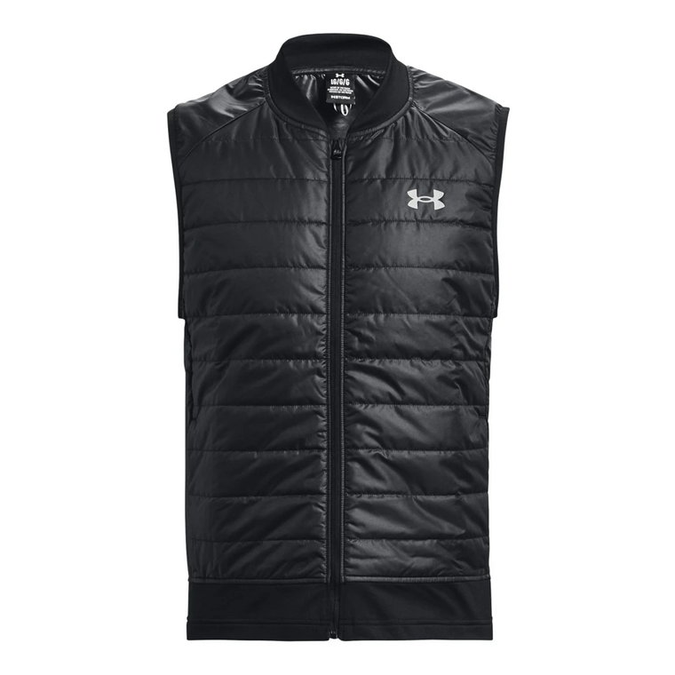 Czarny ocieplany sweter do biegania Under Armour