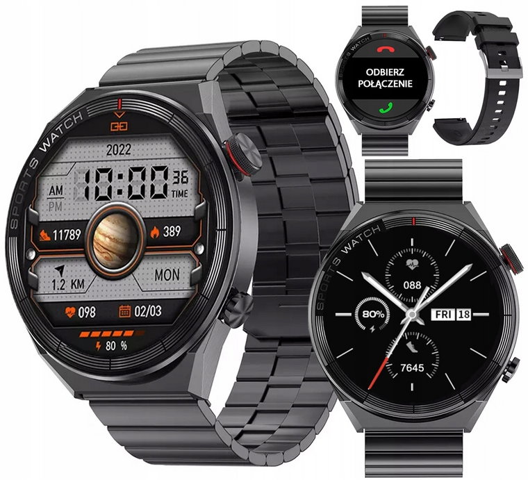 Smartwatch Zegarek Rozmowy Pl Menu 454x454PX 1,5''