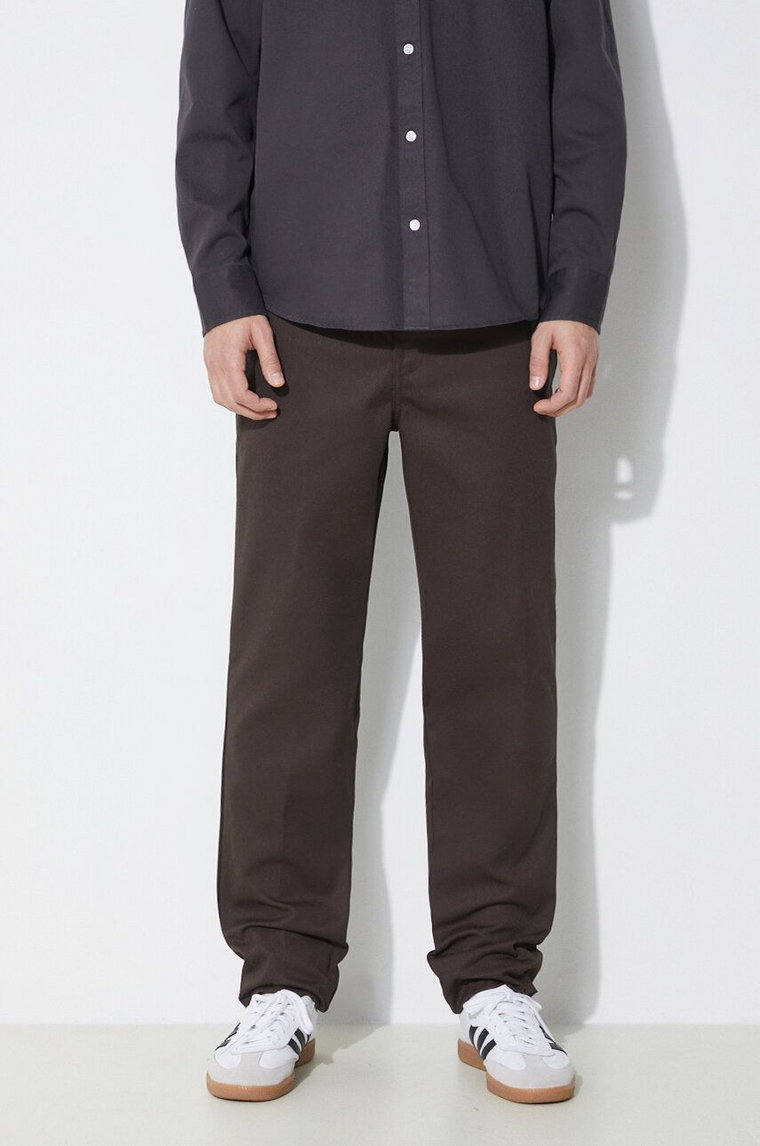 Dickies spodnie 872 męskie kolor brązowy dopasowane DK0A4XK8