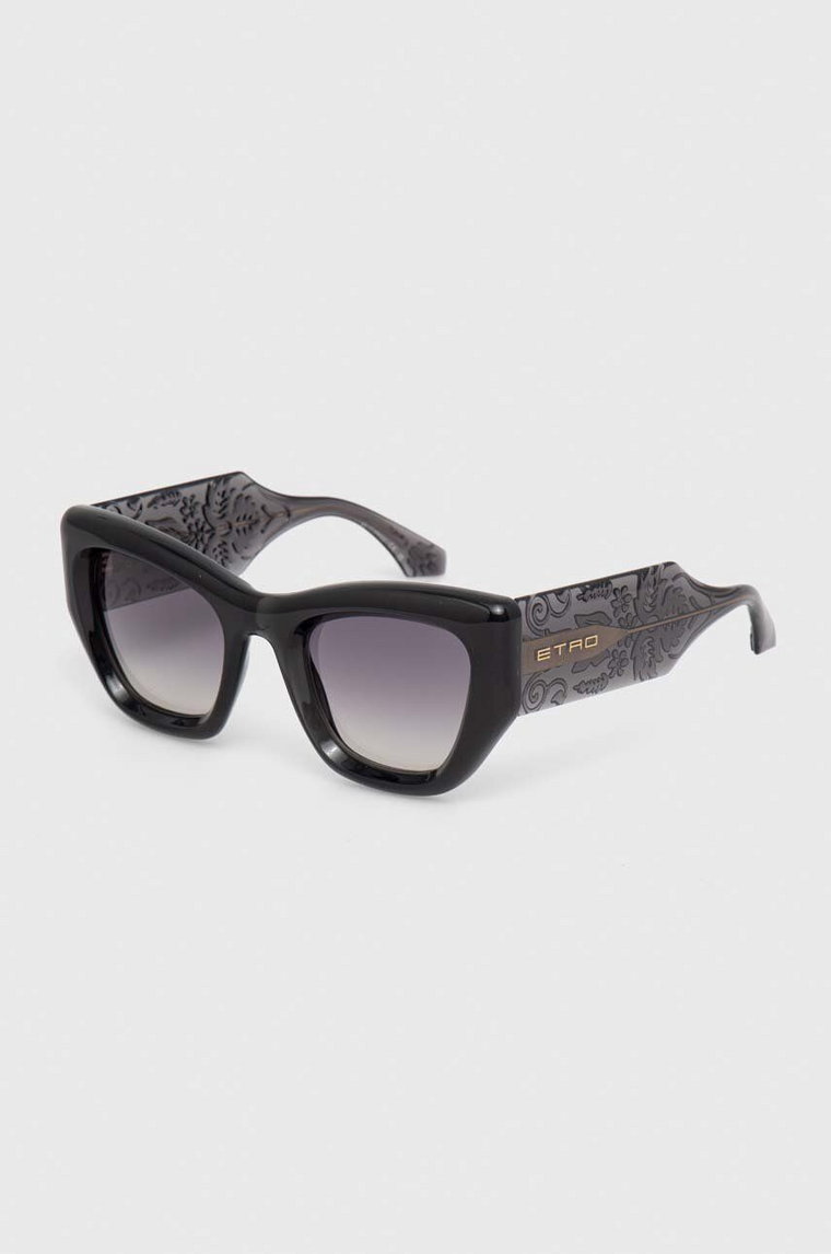 Etro okulary przeciwsłoneczne damskie kolor czarny ETRO 0017/S