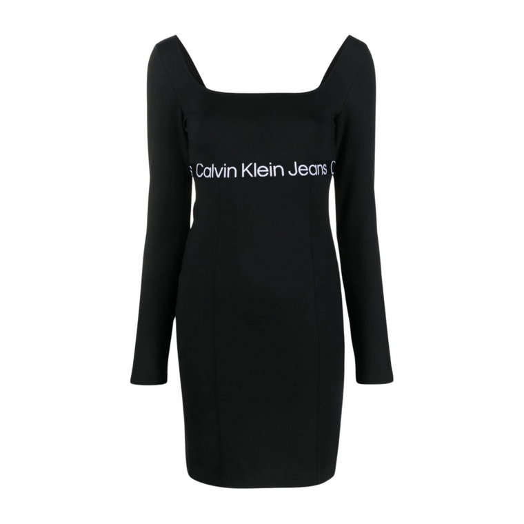 Czarne sukienki dla kobiet Calvin Klein Jeans