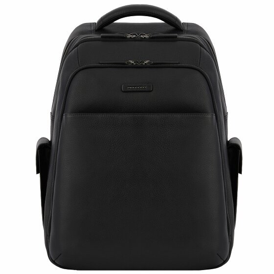 Piquadro Modus Plecak Skórzany 42 cm Komora na laptopa black