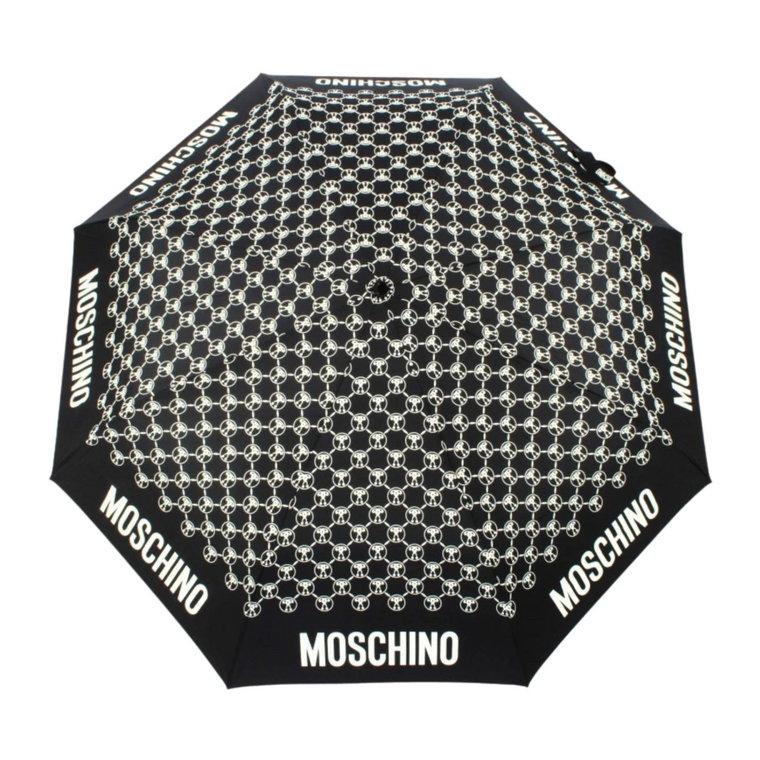 Czarny Parasol Monogram Moschino