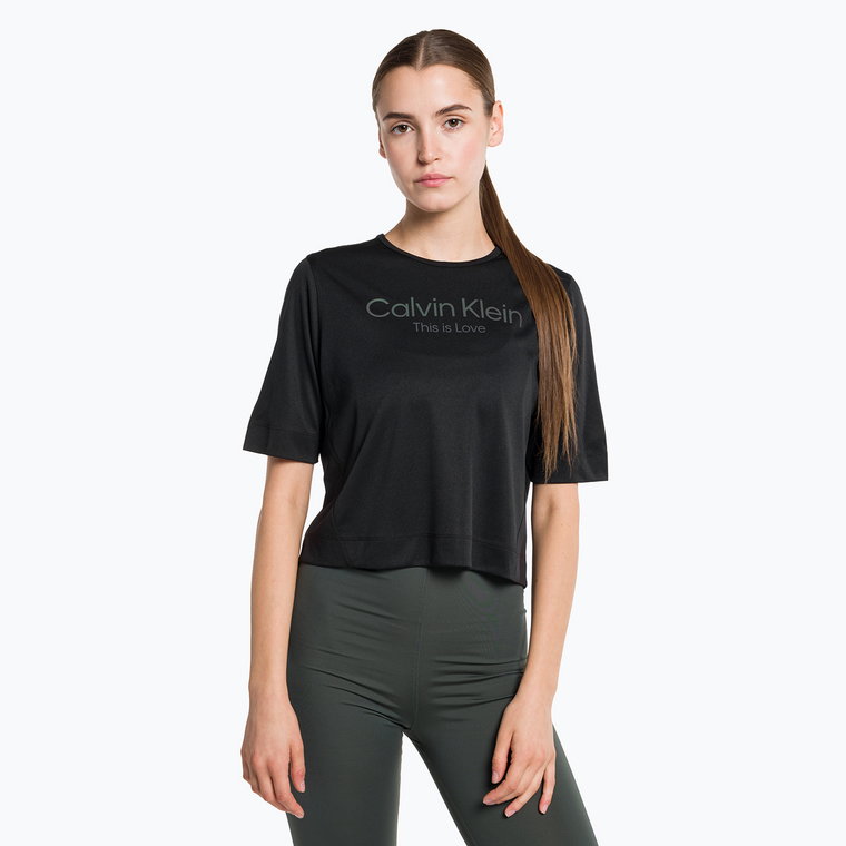 Koszulka damska Calvin Klein Knit black beauty | WYSYŁKA W 24H | 30 DNI NA ZWROT