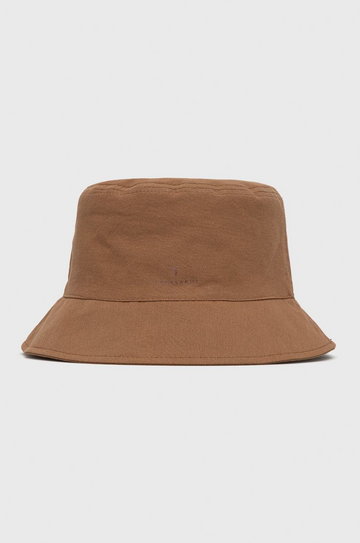 Trussardi kapelusz bawełniany kolor brązowy bawełniany