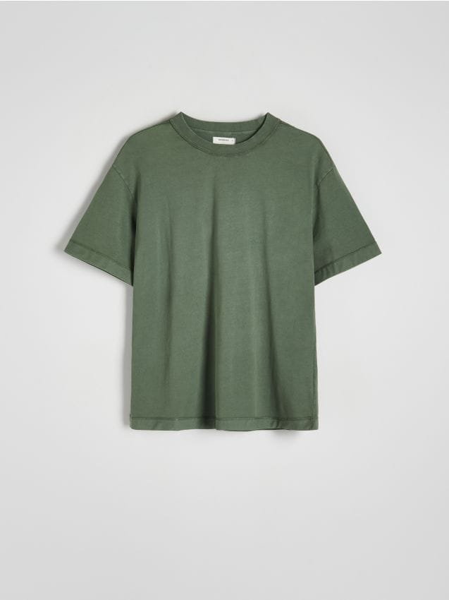 Reserved - T-shirt boxy - zielony