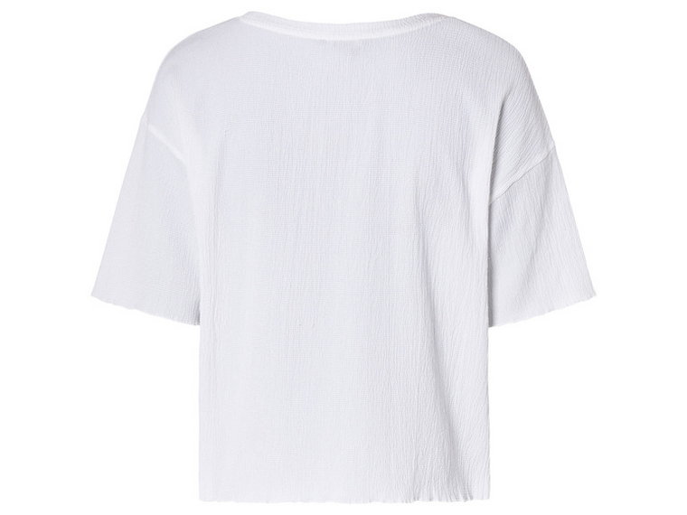 esmara T-shirt damski oversize (XS (32/34), Biały)