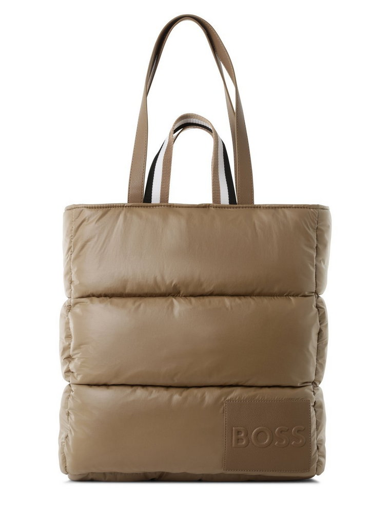 BOSS - Damska torba shopper, beżowy