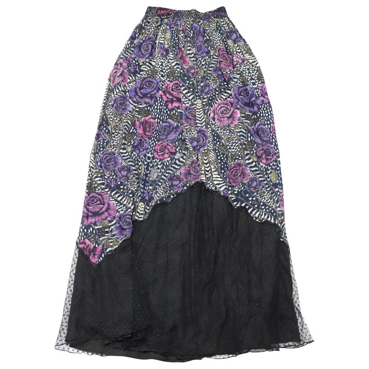 Floral Crepe Maxi Skirt Just Cavalli