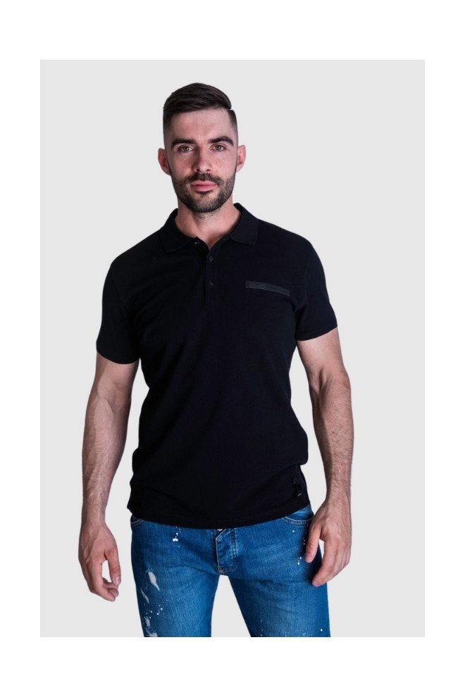 FENDI Koszulka polo męska w kolorze czarnym