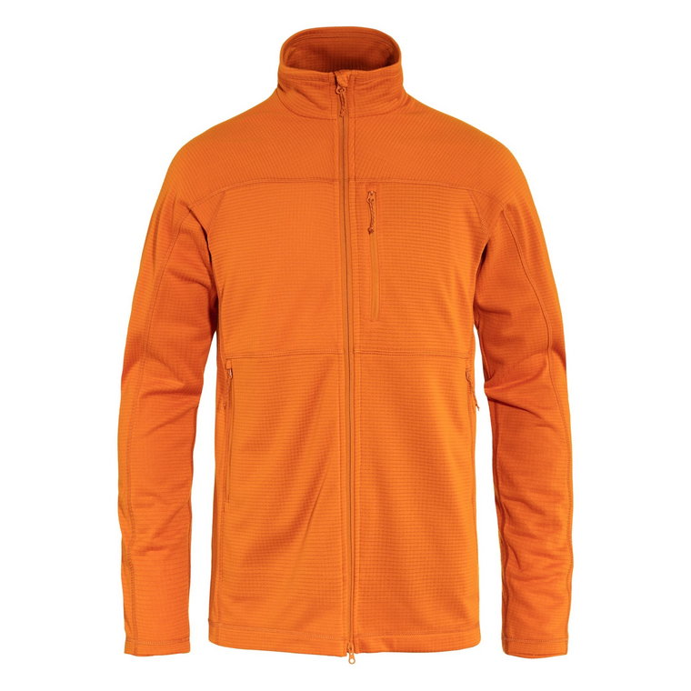 Męska bluza polarowa Fjallraven Abisko Lite Fleece Jacket sunset orange - L