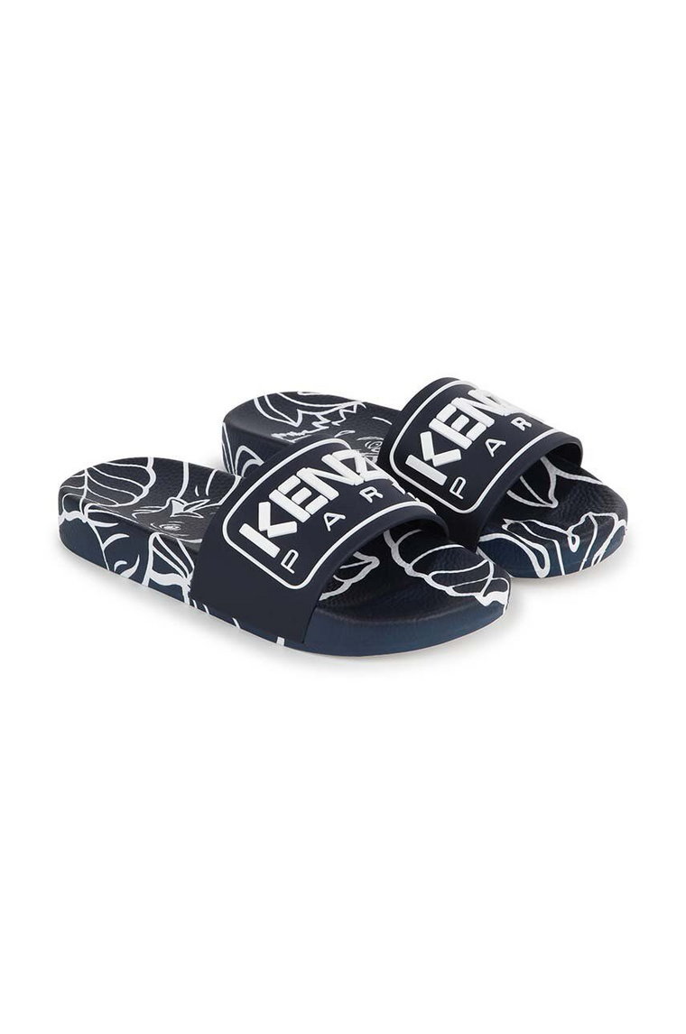 Kenzo Kids klapki dziecięce kolor niebieski