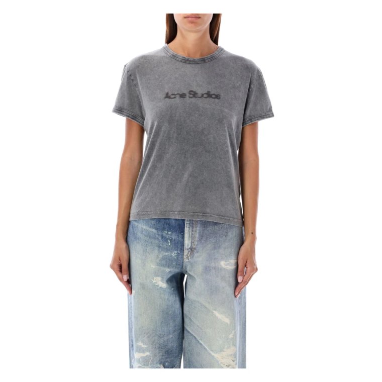 Faded Gray Etza Blurred T-Shirt Acne Studios