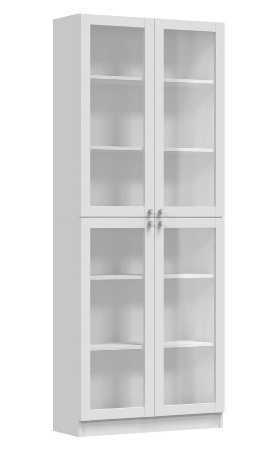 Biała szeroka szklana witryna - Clarity 10X