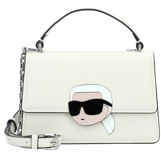 Karl Lagerfeld Ikonik 2.0 Torba Skórzany 22 cm off white