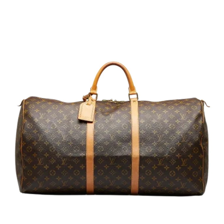 Brązowa Monogram Keepall 60 Torba podróżna Louis Vuitton Vintage