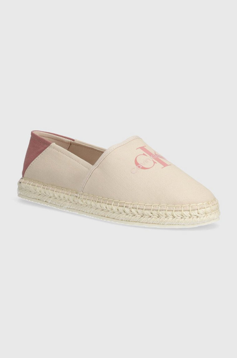 Calvin Klein Jeans espadryle ESPADRILLE ML BTW kolor różowy YW0YW01376