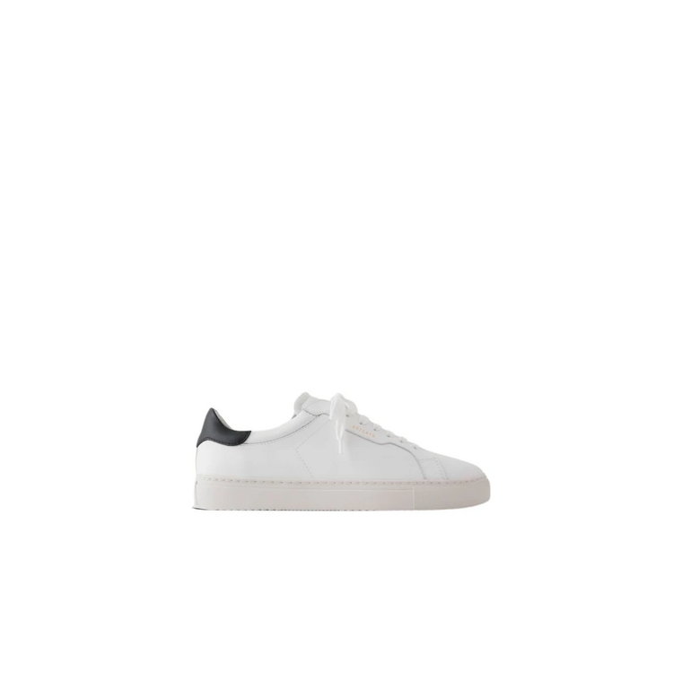 Clean 180 Sneakers - Białe/Czarne, Skóra, Podeszwa z 20% Recyklingowanej Gumy Axel Arigato