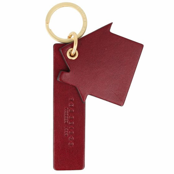 The Bridge Duccio Keychain Leather 13 cm bordeaux