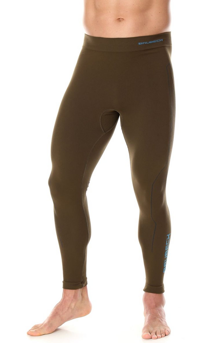 Thermo spodnie męskie termoaktywne LE11840, Kolor khaki, Rozmiar L, Brubeck
