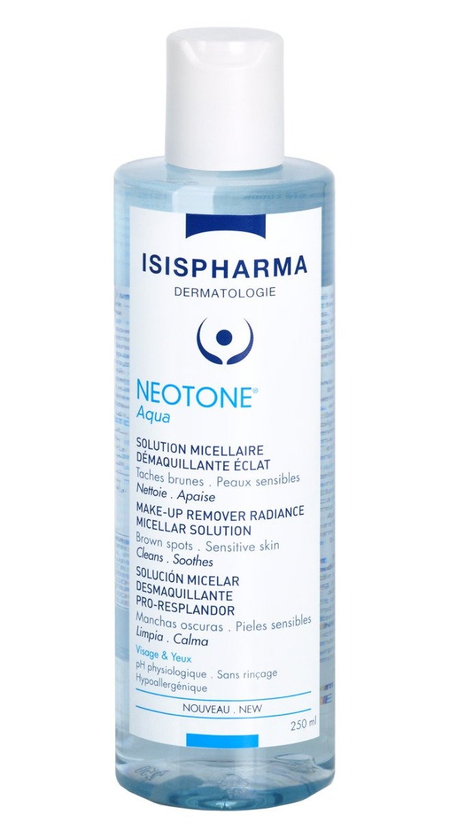Isispharma Neotone Aqua - Rozświetlający płyn micelarny do demakijażu dla skóry wrażliwej 250ml