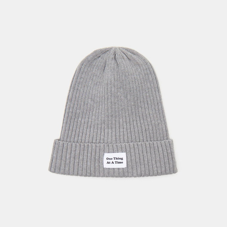 Sinsay - Czapka beanie - Jasny szary