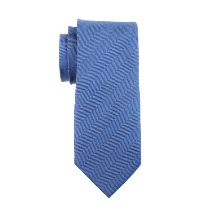 Krawat niebieski w mikrowzór EM 50