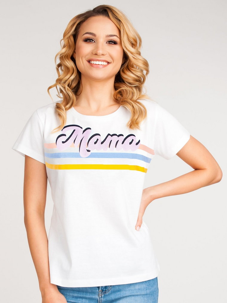 Koszulka damska t-shirt bawełniany MAMA M