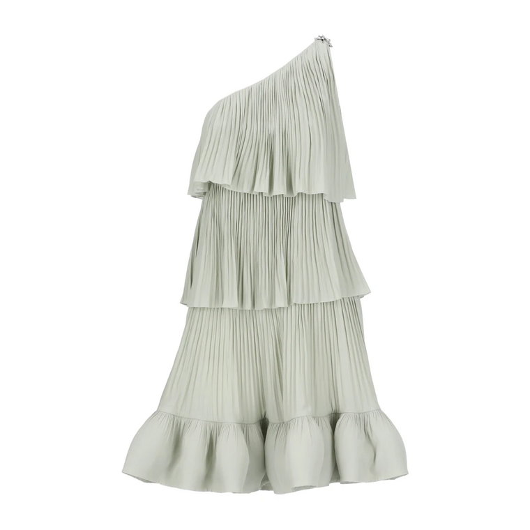Krótkie sukienki z asymetrycznymi falbanami Lanvin