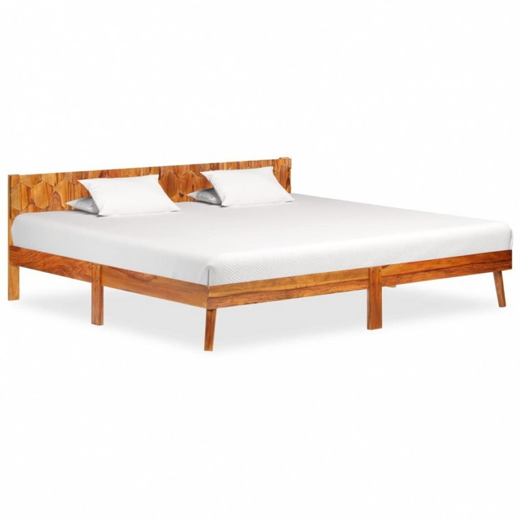 Rama łóżka z litego drewna sheesham, 200 x 200 cm kod: V-288449