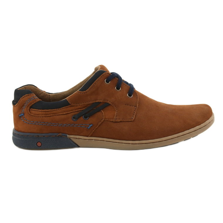 KOMODO Buty męskie casual 861L rude wielokolorowe