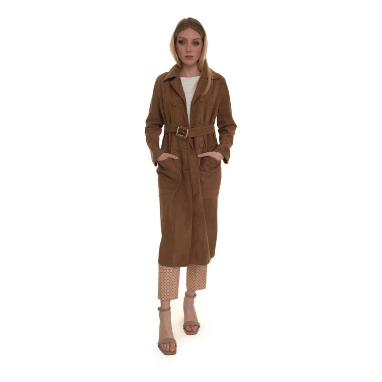 Papiro leather dust coat Max Mara Studio