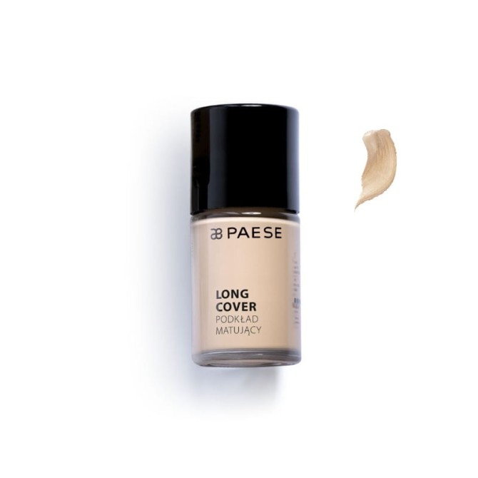 Paese Long Cover Foundation podkład matujący do cery tłustej i mieszanej 03M Naturalny 30ml