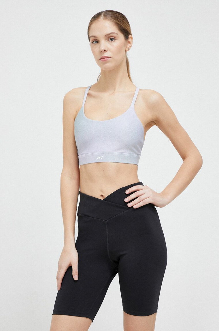 Reebok szorty treningowe damskie kolor czarny gładkie high waist HT4921.100028982