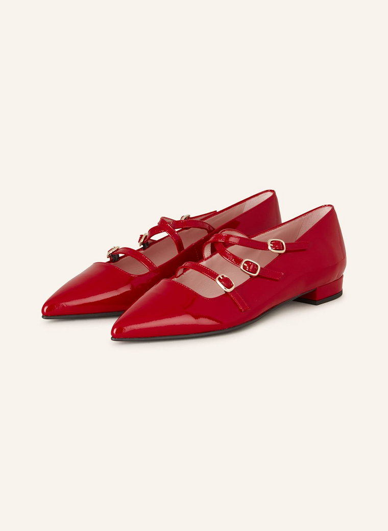 Pretty Ballerinas Baleriny Mary Jane Clementine rot