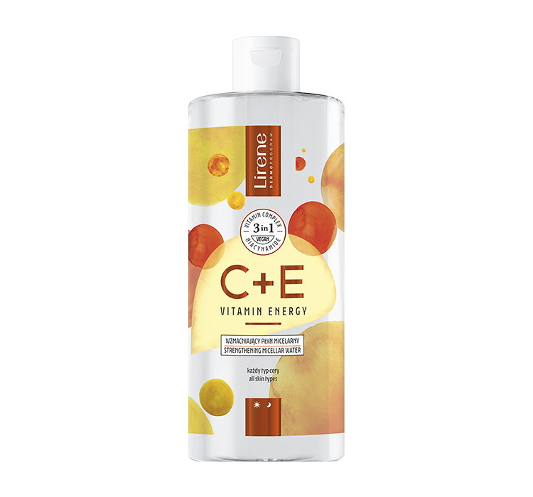 LIRENE C + E VITAMIN ENERGY WZMACNIAJĄCY PŁYN MICELARNY 3W1 400ML