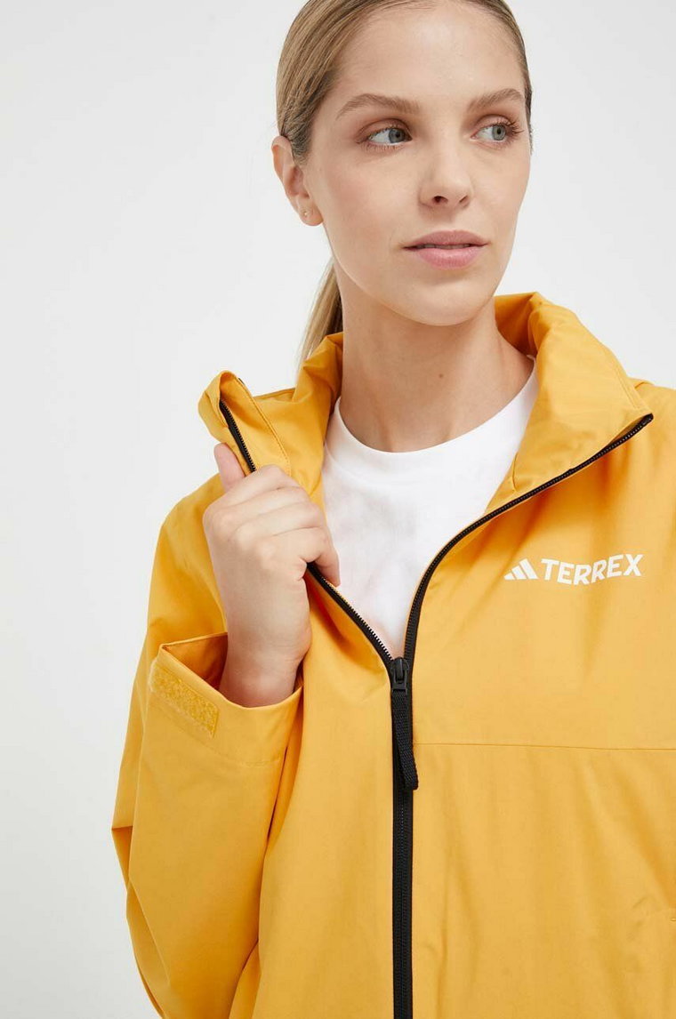 adidas TERREX kurtka przeciwdeszczowa Multi RAIN.RDY damska kolor żółty