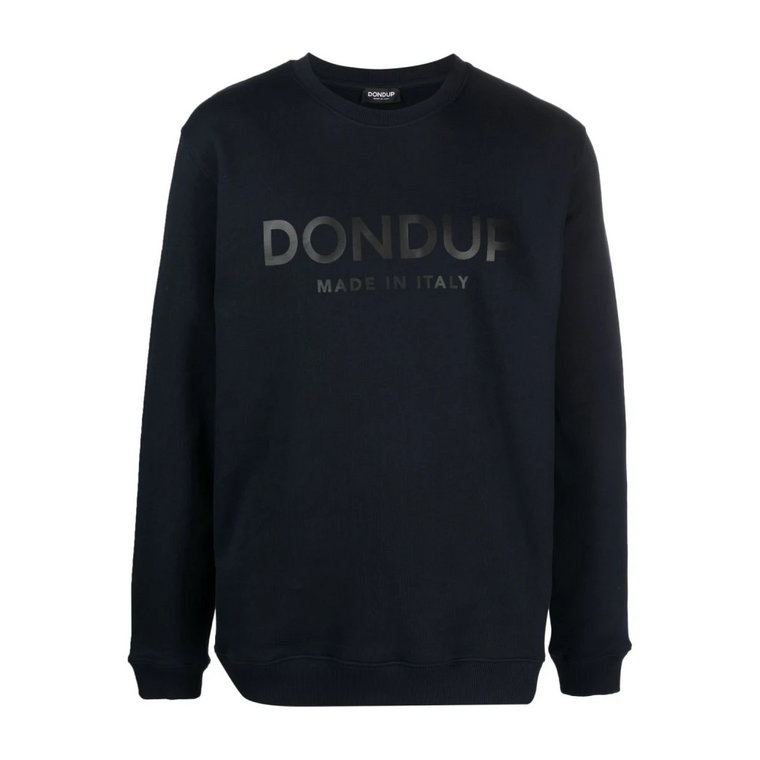 Granatowy Sweter z Logo Dondup