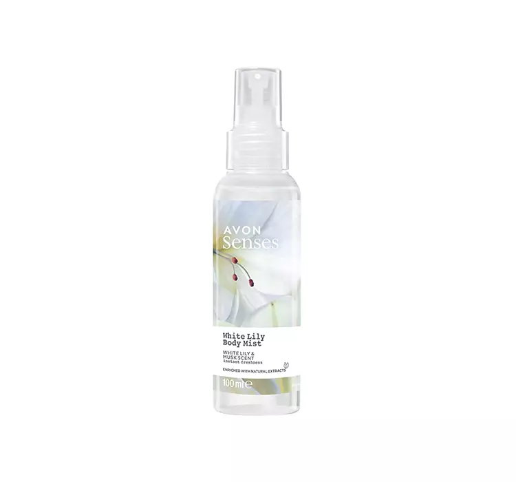 AVON SENSES BODY MIST MGIEŁKA DO CIAŁA WHITE LILY 100ML