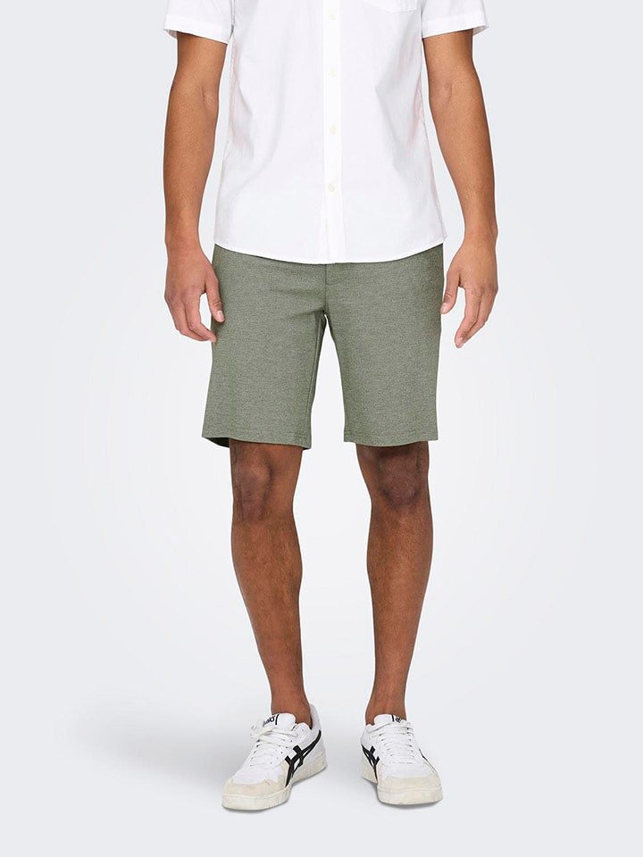 ONLY & SONS Szorty chino w kolorze khaki