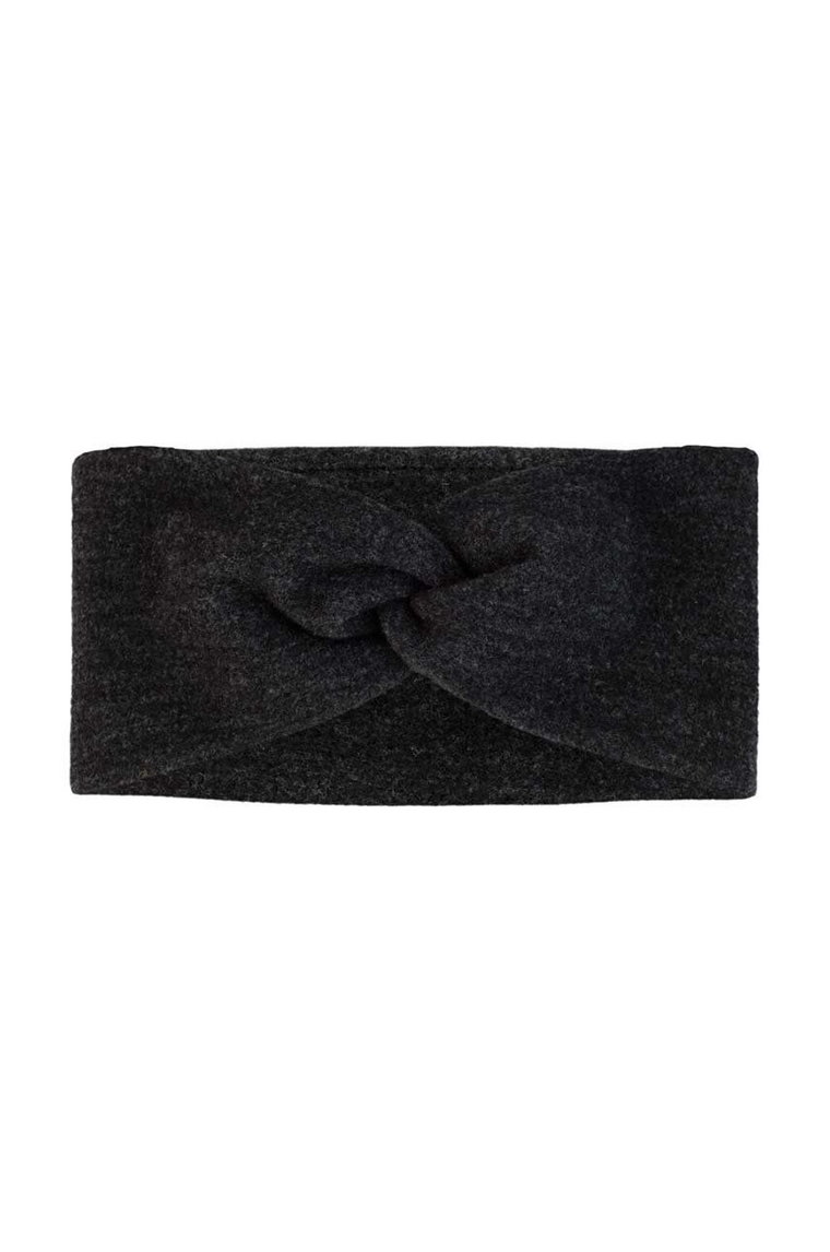 Buff opaska na głowę wełniana MERINO FLEECE kolor czarny 129451