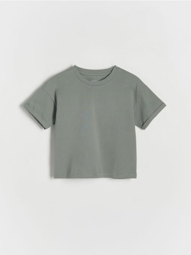 Reserved - T-shirt oversize - zielony