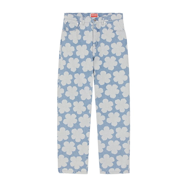 Luźne jeansy z wzorem Hana Dots Kenzo