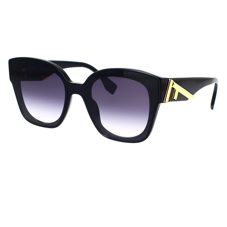 Eleganckie okulary przeciwsłoneczne ziebieskimi soczewkami Fendi