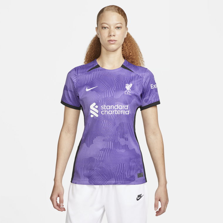 Damska koszulka piłkarska Nike Dri-FIT Liverpool F.C. Stadium 2023/24 (wersja trzecia) - Fiolet