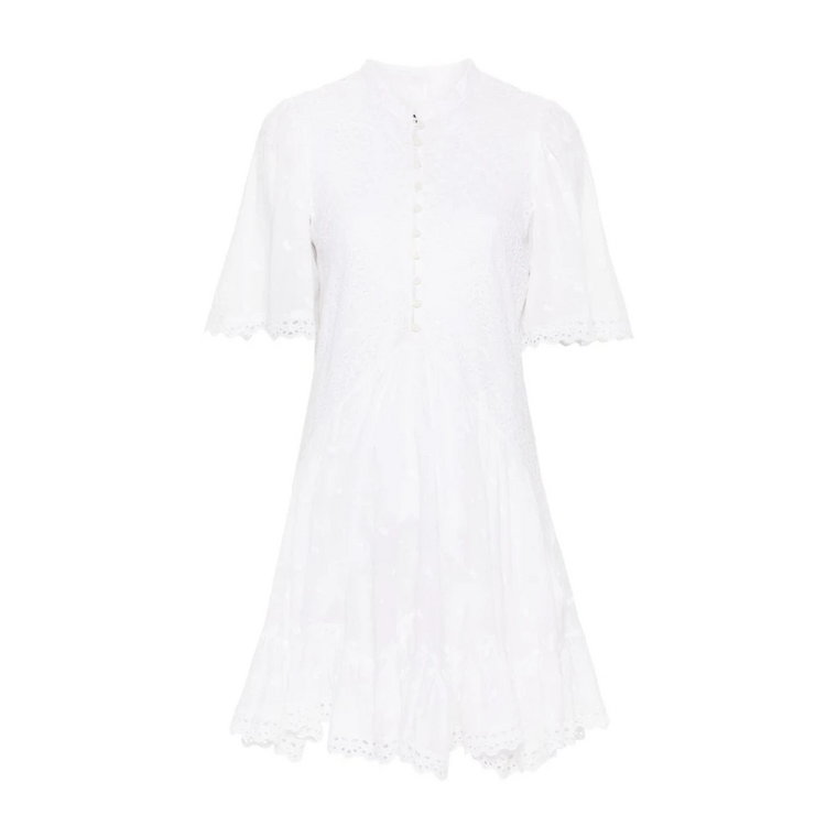 Biała Sukienka z Organicznej Bawełny Isabel Marant Étoile