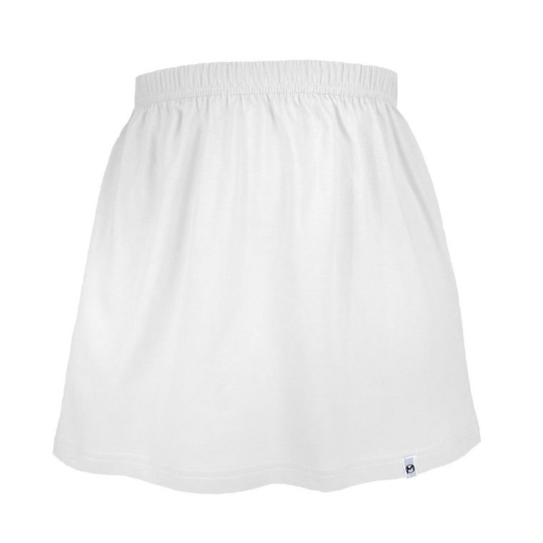 Biała spódniczka dla dziewczynki bawełniana spódnica dziecięca/ dziewczęca gładka 128/134