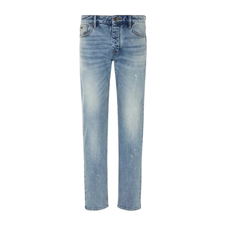 Niebieskie jeansy 5 kieszeni Emporio Armani