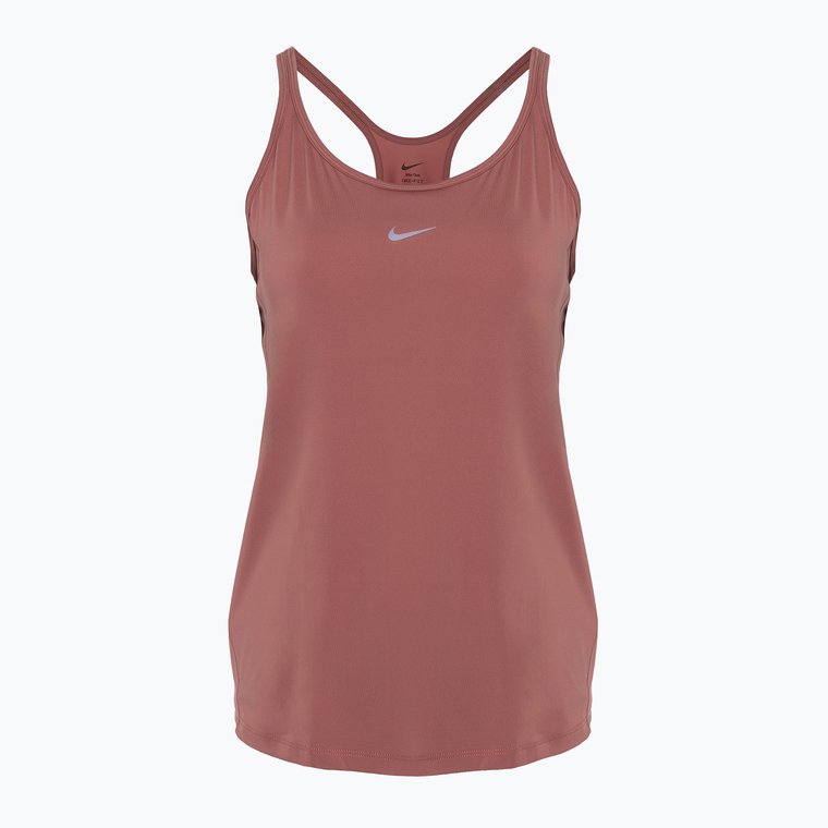 Tank top treningowy damski Nike One Classic Dri-Fit Strappy canyon pink/black