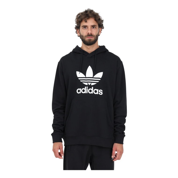 Klasyczne czarne swetry dla mężczyzn Adidas Originals